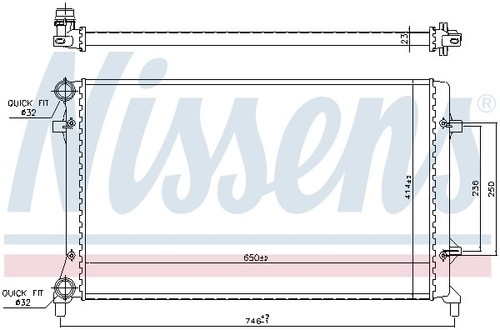 Nissens 65277 kühler - nissens,
