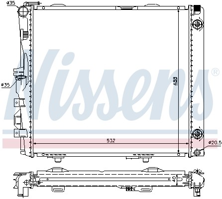 Nissens 62683a kühler - 62683a,